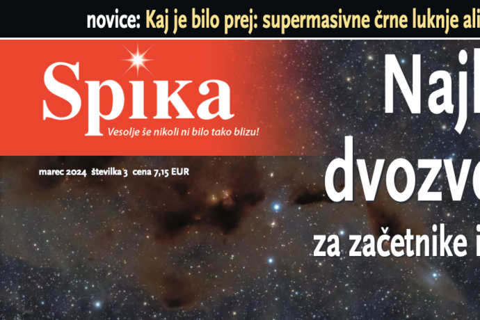 Izšla je marčevska številka astronomske revije Spika