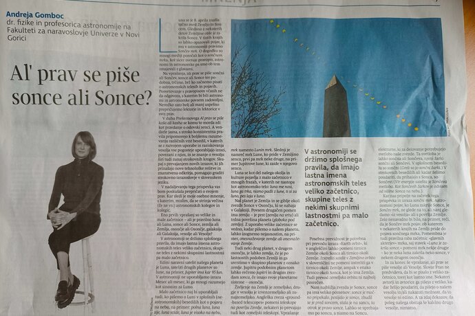 Al' prav se piše sonce ali Sonce?