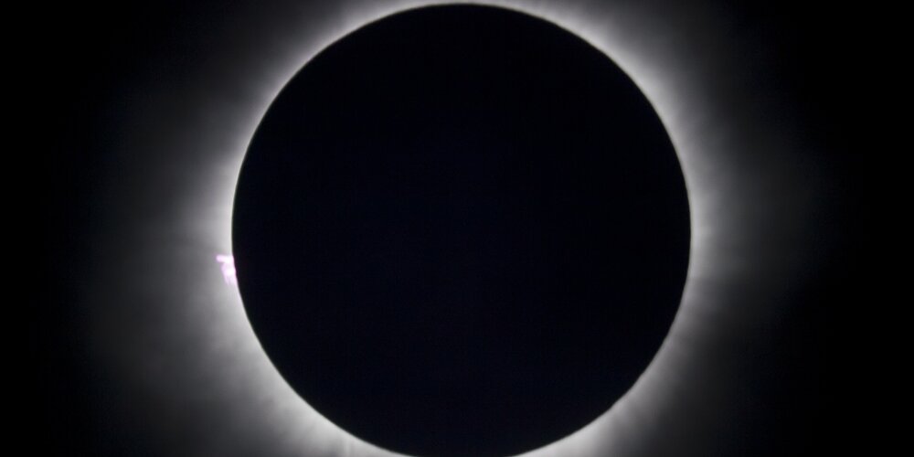 Popolni Sončev mrk; 8. april 2024, Magog, Kanada. Slikal: Samo Kham