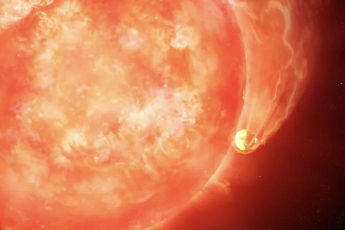 Pogoltna zvezda si je privoščila planet