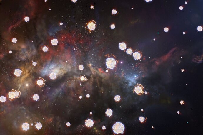 Odmev prvih zvezd v mladem vesolju